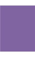 Deluge Purple 101 - Lined Notebook: 101 Pages, 8.5 x 11, Medium Ruled, Journal, Soft Cover