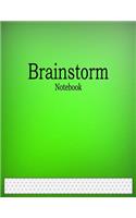 Brainstorm Notebook: 1/4" Isometric Graph Paper Ruled