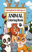Coloring Book For Kids Ages 3-8 Animal Coloring Book