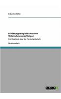Förderungsmöglichkeiten von Unternehmensnachfolgen