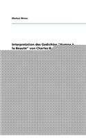 Interpretation des Gedichtes "Hymne à la Beauté" von Charles Beaudelaire: Le romantisme de George Sand(German)