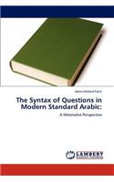 The Syntax of Questions in Modern Standard Arabic