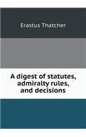 A digest of statutes, admiralty rules, and decisions