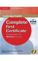 Complete First Certificate for Spanish Speakers Workbook with Answers with Audio CD