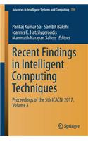 Recent Findings in Intelligent Computing Techniques