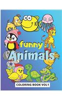 Funny Animals Coloring Book