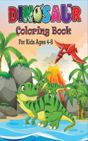 Dinosaur Coloring Book For Kids Ages 4-8