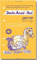 Dodo ACAD-PAD 2017-2018 Filofax-Compatible Personal Organiser Diary Refill Mid Year / Academic Year, Week to View: A Doodle-Message-Engagement-Calendar-Organiser-Planner for Students & Teachers