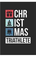 Christmas Notebook 'Christmas Triathlete' - Funny Christmas Triathlete Funny Christmas Gift Idea - Christmas Journal