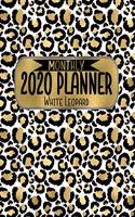 Monthly 2020 Planner White Leopard