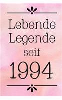 Lebende Legende 1994: DIN A5 - 120 Seiten Punkteraster - Kalender - Notizbuch - Notizblock - Block - Terminkalender - Abschied - Abschiedsgeschenk - Ruhestand - Arbeitsko