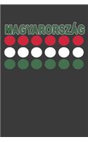 Magyarorszag: The Hungarian Flag Dots Notebook