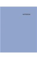Notebook: Unlined/Unruled/Plain Journal Notebook (8 x 10) - 200 Pages (100 Sheets) - Pastel: Lavender Cover - White Paper