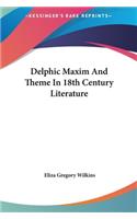 Delphic Maxim and Theme in 18th Century Literature