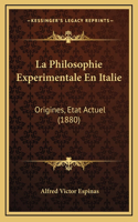 La Philosophie Experimentale En Italie