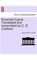 Excerpta Cypria. Translated and Transcribed by C. D. Cobham.