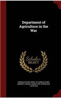 DEPARTMENT OF AGRICULTURE IN THE WAR