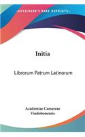 Initia: Librorum Patrum Latinorum