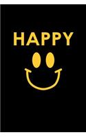 Happy: Food Journal - Track your Meals - Eat clean and fit - Breakfast Lunch Diner Snacks - Time Items Serving Cals Sugar Protein Fiber Carbs Fat - 110 pag