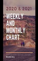 Weekly and Monthly Chart 2020 & 2021: Jan 1, 2020 to Dec 31, 2021: Weekly & Monthly Planner . 24 Month Calendar