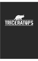 Triceratops: Monatsplaner, Termin-Kalender - Geschenk-Idee für Dinosaurier Fans - A5 - 120 Seiten