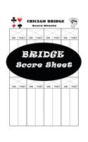 Bridge Score Sheet: 110 Bridge Score Sheet for Scorekeeping - Game Record Score Keeper Book - Score Card to fill - 110 Pages (Gift)