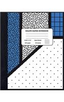 Graph Paper Notebook Quad Ruled 5x5: Maths and Science - Composition Notebook for Girls Boys Students - cute Notebook for College School - Geometric Shapes Design