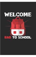 Welcome bag to school: 6x9 First day of School - blank with numbers paper - notebook - notes