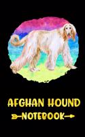 Afghan Hound Notebook: Lined Journal Composition Notebook