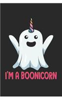I'm A Boonicorn: Einhorn Geist Notizbuch / Tagebuch / Heft mit Karierten Seiten. Notizheft mit Weißen Karo Seiten, Malbuch, Journal, Sketchbuch, Planer für Termine o