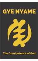 Gye Nyame Adinkra Lined Journal