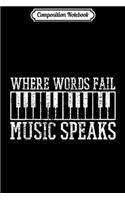 Composition Notebook: Piano Keyboard Pianist Music Teacher Gift Journal/Notebook Blank Lined Ruled 6x9 100 Pages