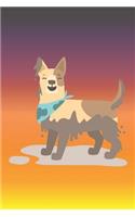 Notebook: Muddy Dog