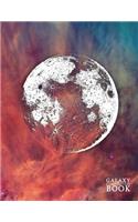 Galaxy Composition Book: Deep Space Universe Starry Night Moon Phase College Ruled Journal Notebook Diary Log Book for Note Taking, Journaling, Sketching, Work and School - (Galaxy Notebooks)