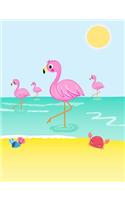 Flamingo Beach Composition Notebook