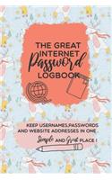 Internet Password Log Book