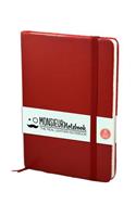 Monsieur Notebook Soft Leather Journal - Ruby Red Ruled Medium
