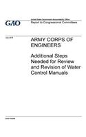 Army Corps of Engineers, additional steps needed for review and revision of water controls manual