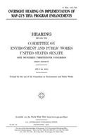 Oversight hearing on implementation of MAP-21's TIFIA program enhancements