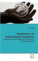 Repatriation in multinational companies