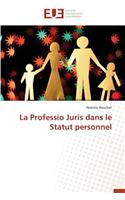 La Professio Juris Dans Le Statut Personnel: (Omn.Univ.Europ.)