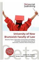 University of New Brunswick Faculty of Law