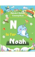 Alphabet Animals Coloring Book
