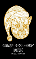 Animals Coloring Book For Adult Relaxation: relieving stress coloring books 8.5"x11"