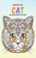 American Curl Cat Coloring Book For Kids