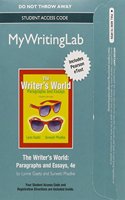 NEW MyLab Writing with Pearson eText -- Standalone Access Card -- for The Writer's World