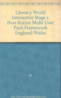 Literacy World Interactive Stage 1: Non-fiction Multi User Pack Framework England/Wales