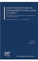 IAENG Transactions on Engineering Technologies, Volume 6: Special Edition of the World Congress on Engineering and Computer Science 2010, San Francisco, CA, USA, 20-22 October 2010