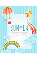 Summer Write & Draw Journal For Kids