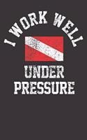 Notebook: Dot Grid Dotted 6x9 120 Pages Scuba Diving Funny Cool Saying Worker Forensic Diver Flag